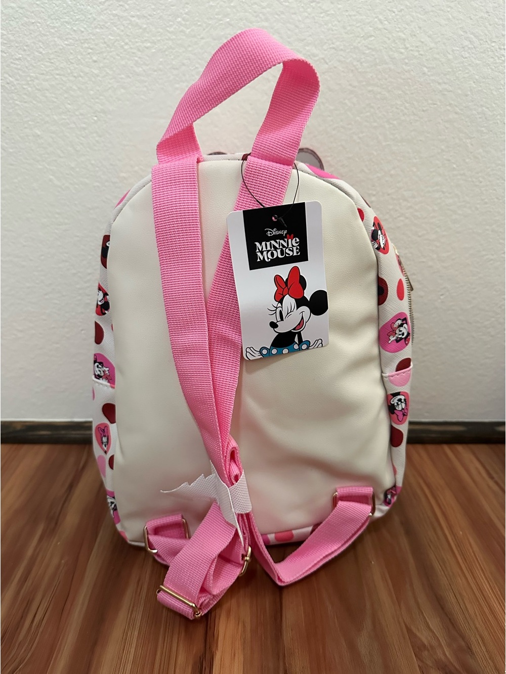 NWT Disney Minnie Mouse Polka Dot Mini Backpack and coin purse - Pink & Red - Picture 5 of 5